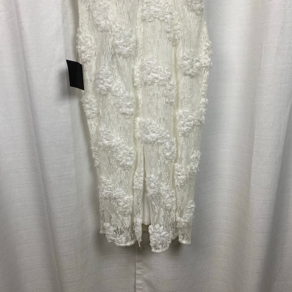 Lulus White Romantic Lace Textured Bodycon Midi Dress Sz.S NWT - Picture 13 of 16